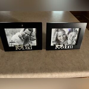 Malden Black 'I Heart Dad' and 'I Heart Mom' Picture Frames